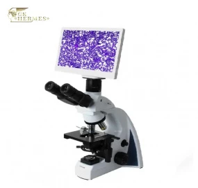 Цифровой биологический тринокулярный микроскоп с ЖК-дисплеем [40х - 1000х] BLM2-241 фото