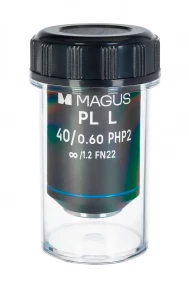 Объектив MAGUS 40HP 40х/0,60 Plan L фазовый PHP2 ∞/1,2 WD 3,5 мм фото
